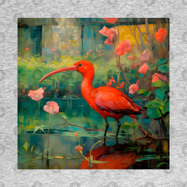 Jungle Vibes - Red Ibis II by artmysterious